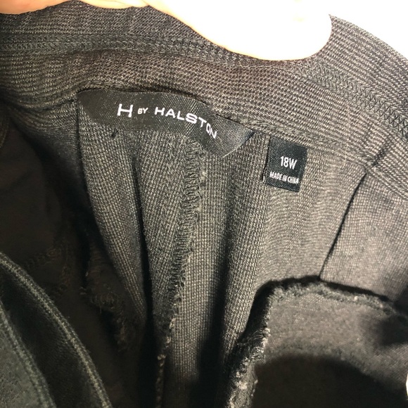 H By Halston Size 18W Dress Pants Gray & Black - Picture 7 of 7